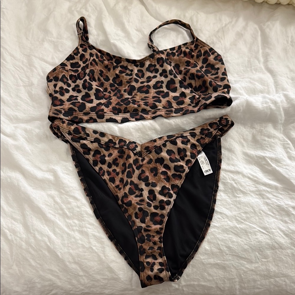 Leopard Print Bikini Set